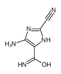 1H-Imidazole-4-carboxamide,5-amino-2-cyano-(9CI) structure