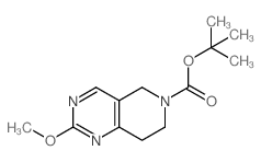 TERT-BUTYL 2-METHOXY-7,8-DIHYDROPYRIDO[4,3-D]PYRIMIDINE-6(5H)-CARBOXYLATE Structure