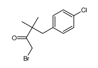 1-bromo-4-(4-chlorophenyl)-3,3-dimethylbutan-2-one Structure