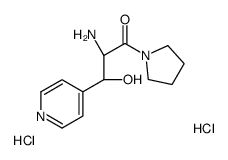 (2R,3S)-2-amino-3-hydroxy-3-pyridin-4-yl-1-pyrrolidin-1-ylpropan-1-one,dihydrochloride Structure