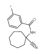 N-(1-cyanocycloheptyl)-3-fluorobenzamide Structure