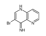 3-溴-1,5-萘啶-4-胺结构式