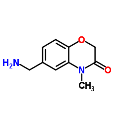 6-(Aminomethyl)-4-methyl-2H-1,4-benzoxazin-3(4H)-one结构式