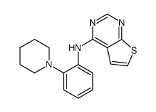 N-(2-piperidin-1-ylphenyl)thieno[2,3-d]pyrimidin-4-amine Structure