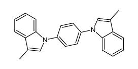 3-methyl-1-[4-(3-methylindol-1-yl)phenyl]indole结构式