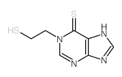 6H-Purine-6-thione,1,9-dihydro-1-(2-mercaptoethyl)-结构式