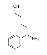 (5S)-5-amino-5-pyridin-3-ylpent-2-en-1-ol结构式