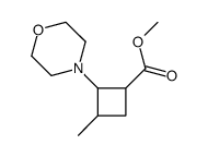 methyl 3-methyl-2-morpholin-4-ylcyclobutane-1-carboxylate结构式