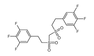 1,2,3-trifluoro-5-[2-[2-(3,4,5-trifluorophenyl)ethylsulfonylmethylsulfonyl]ethyl]benzene结构式