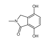 4,7-dihydroxy-2-methyl-3H-isoindol-1-one结构式