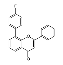 8-(4-fluorophenyl)-2-phenylchromen-4-one结构式