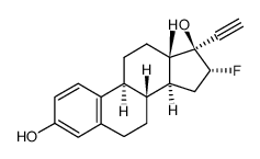 17-ethynyl-16-fluoroestradiol Structure