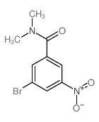 3-bromo-N,N-dimethyl-5-nitrobenzamide structure