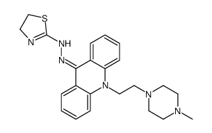 N-[[10-[2-(4-methylpiperazin-1-yl)ethyl]acridin-9-ylidene]amino]-4,5-dihydro-1,3-thiazol-2-amine Structure