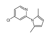 Pyridine, 4-chloro-2-(2,5-dimethyl-1H-pyrrol-1-yl) Structure