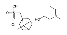 diethyl(2-hydroxyethyl)ammonium ()-2-oxobornane-10-sulphonate结构式