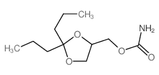 Carbamic acid, (2,2-dipropyl-1,3-dioxolan-4-yl)methyl ester(7CI) structure