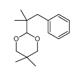 2-(1,1-dimethyl-2-phenylethyl)-5,5-dimethyl-1,3-dioxane结构式