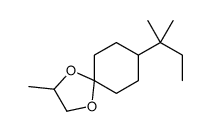 8-(1,1-dimethylpropyl)-2-methyl-1,4-dioxaspiro[4.5]decane结构式