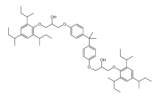 1,1'-[isopropylidenebis(p-phenyleneoxy)]bis[3-[2,4,6-tri-sec-butylphenoxy]propan-2-ol] Structure