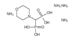 morpholinomethylenebisphosphonic acid, ammonium salt结构式