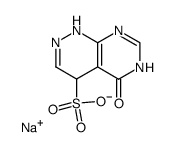 sodium 5-oxo-1,4,5,6-tetrahydropyrimido(4,5,c)pyridazine-4-sulfonate Structure