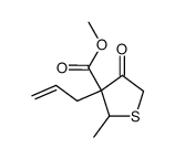methyl 3-allyl-2-methyl-4-oxotetrahydrothiophene-3-carboxylate Structure