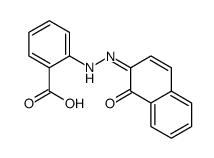 2-[2-(1-oxonaphthalen-2-ylidene)hydrazinyl]benzoic acid Structure