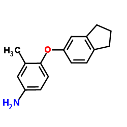 4-(2,3-Dihydro-1H-inden-5-yloxy)-3-methylaniline结构式