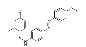 4-[[4-[[4-(dimethylamino)phenyl]diazenyl]phenyl]hydrazinylidene]-3-methylcyclohexa-2,5-dien-1-one结构式