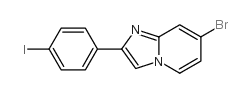 7-bromo-2-(4-iodophenyl)imidazo[1,2-a]pyridine Structure