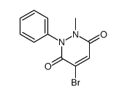 4-bromo-1-methyl-2-phenylpyridazine-3,6-dione结构式