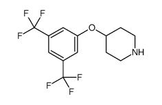 Piperidine, 4-[3,5-bis(trifluoromethyl)phenoxy] Structure