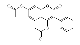 4,7-diacetoxy-3-phenylcoumarin结构式