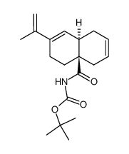 tert-butyl N-<<1,4,4a,5,6,8a-hexahydro-7-(1-methylethenyl)-4a-trans-napthalenyl>carbonyl>carbamate结构式