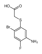 2-(5-amino-2-bromo-4-fluorophenyl)sulfanylacetic acid Structure