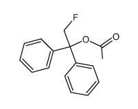 2-fluoro-1-acetoxy-1,1-diphenylethane Structure