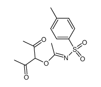 N-(4-methylbenzenesulfonyl)imidoylacetic acid (diacetyl)methyl ester Structure