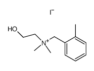 o-Xylyl-(2-hydroxy-aethyl)-dimethylammonium-iodid结构式