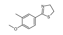 2-(4-methoxy-3-methyl-phenyl)-4,5-dihydro-1,3-thiazole structure