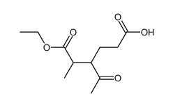 α-Methyl-β-<β-carboxy-ethyl>-laevulinsaeure-ethylester Structure
