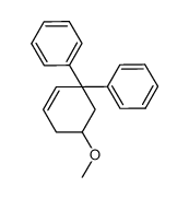 5-methoxy-3,3-diphenylcyclohex-1-ene结构式