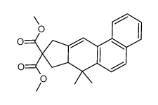 dimethyl 7,7-dimethyl-7a,8-dihydro-7H-cyclopenta[b]phenanthrene-9,9(10H)-dicarboxylate结构式