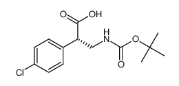 Boc-(S)-3-amino-2-(4-chlorophenyl)propanoic acid Structure