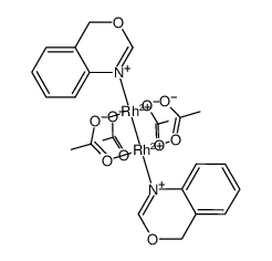 [Rh2(OAc)4(NC6H4-2-CH2OC(H))2] Structure