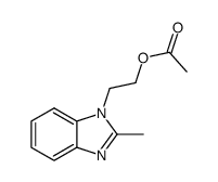 1-acetoxy-2-(2-methyl-benzoimidazol-1-yl)-ethane结构式