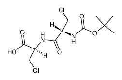 (R)-2-((R)-2-tert-Butoxycarbonylamino-3-chloro-propionylamino)-3-chloro-propionic acid结构式