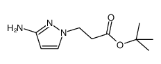 3-(3-amino-pyrazol-1-yl)-propionic acid tert-butyl ester结构式