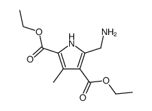 5-aminomethyl-3-methyl-pyrrole-2,4-dicarboxylic acid diethyl ester结构式