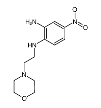 N1-(2-morpholin-4-yl-ethyl)-4-nitro-benzene-1,2-diamine结构式